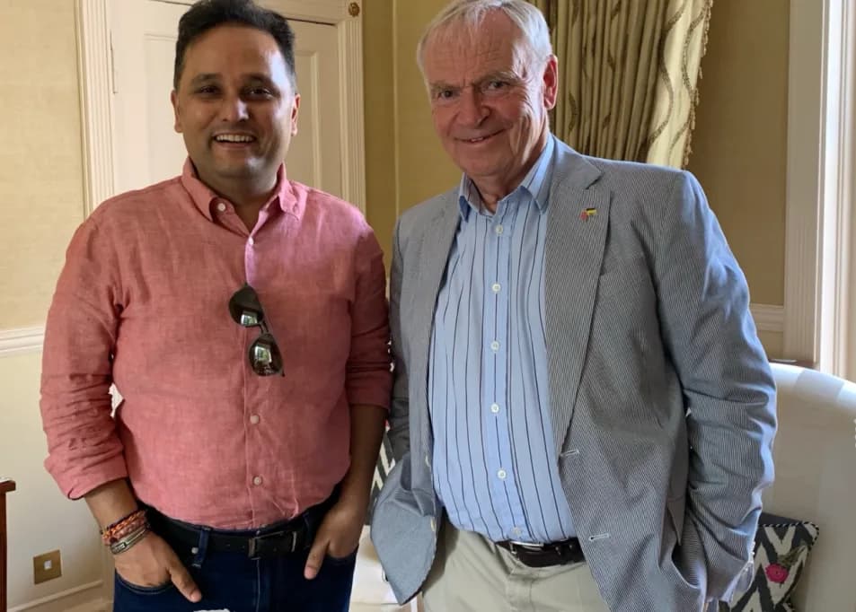 Amish with bestselling author Lord Jeffrey Archer