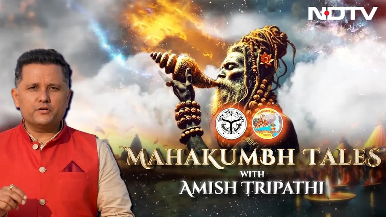 Mahakumbh Tales with Amish Tripathi — NDTV key art
